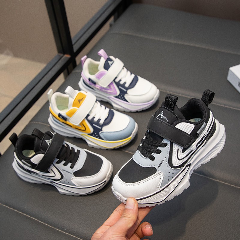 2025春季新款儿童老爹鞋时尚百搭男童运动鞋轻便透气单网女童跑鞋