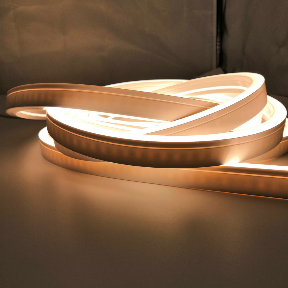 12*12mm侧弯led霓虹柔性灯带 套管胶户外软灯条无需铝槽线条灯