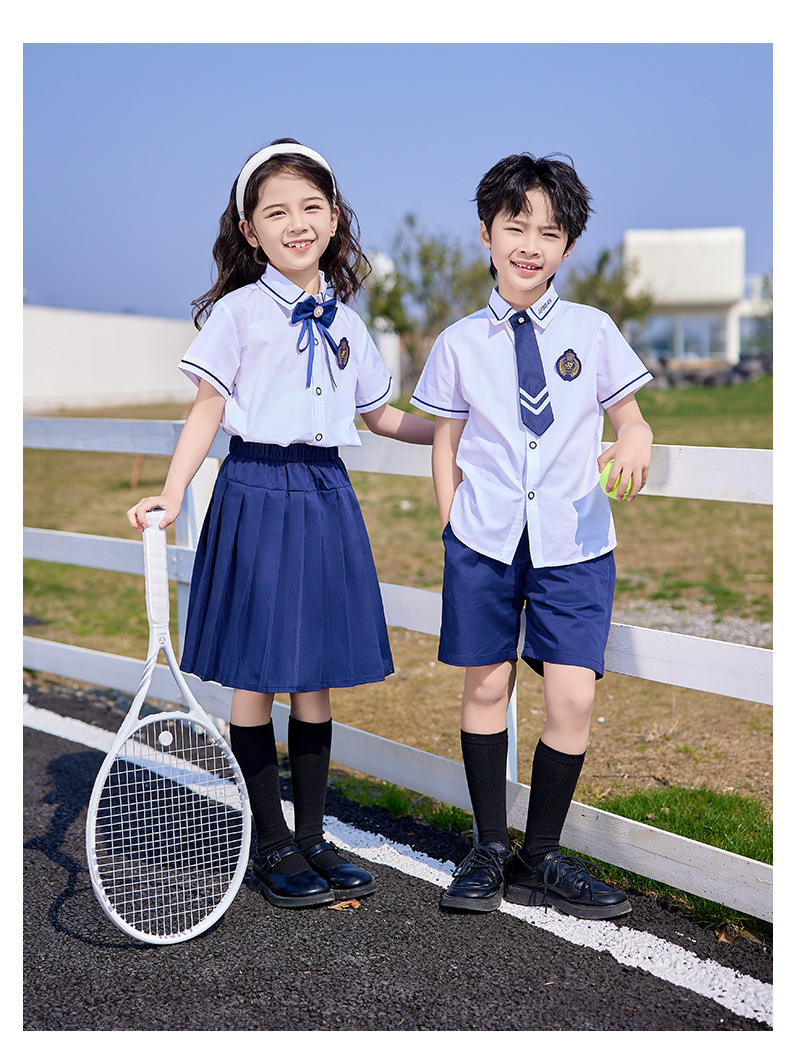 小学生校服英伦风夏季儿童班服主持六一儿童节演讲幼儿园园服演出