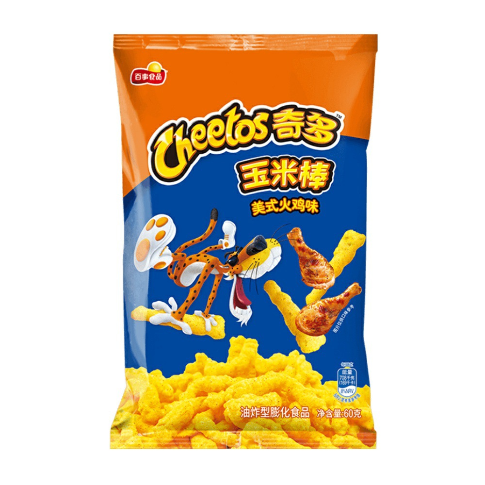 奇多玉米棒50g/袋 美式火鸡味 日式牛排味   膨化休闲食品批发