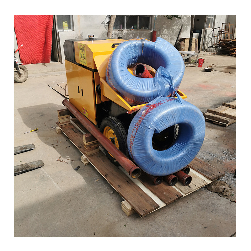 微型细石二次浇注泵 液压构造柱输送泵 小型水泥混凝土灌浆泵