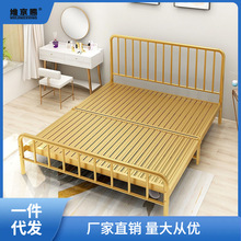 简易床铁艺床双人床铁床单人1.5米1.8铁架床宿舍1.2简约网红床
