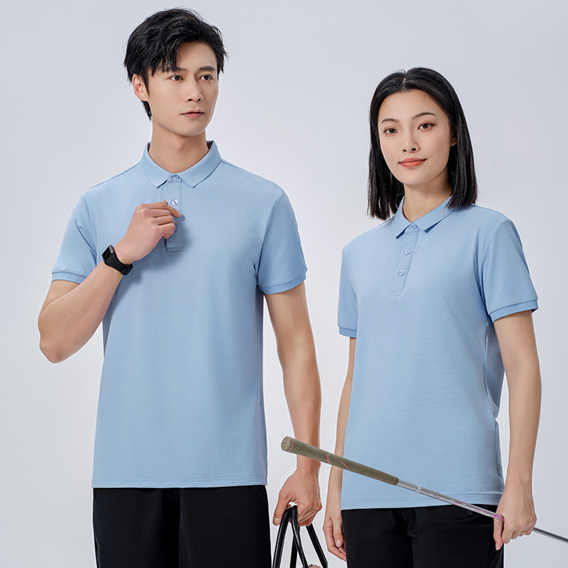 工衣夏季短袖文化广告衫polo衫现货纯色工作服t恤可以制印logo