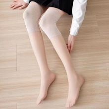 长筒丝袜女夏季超薄护膝防滑防勾丝任意剪丝袜老寒腿空调房护膝盖