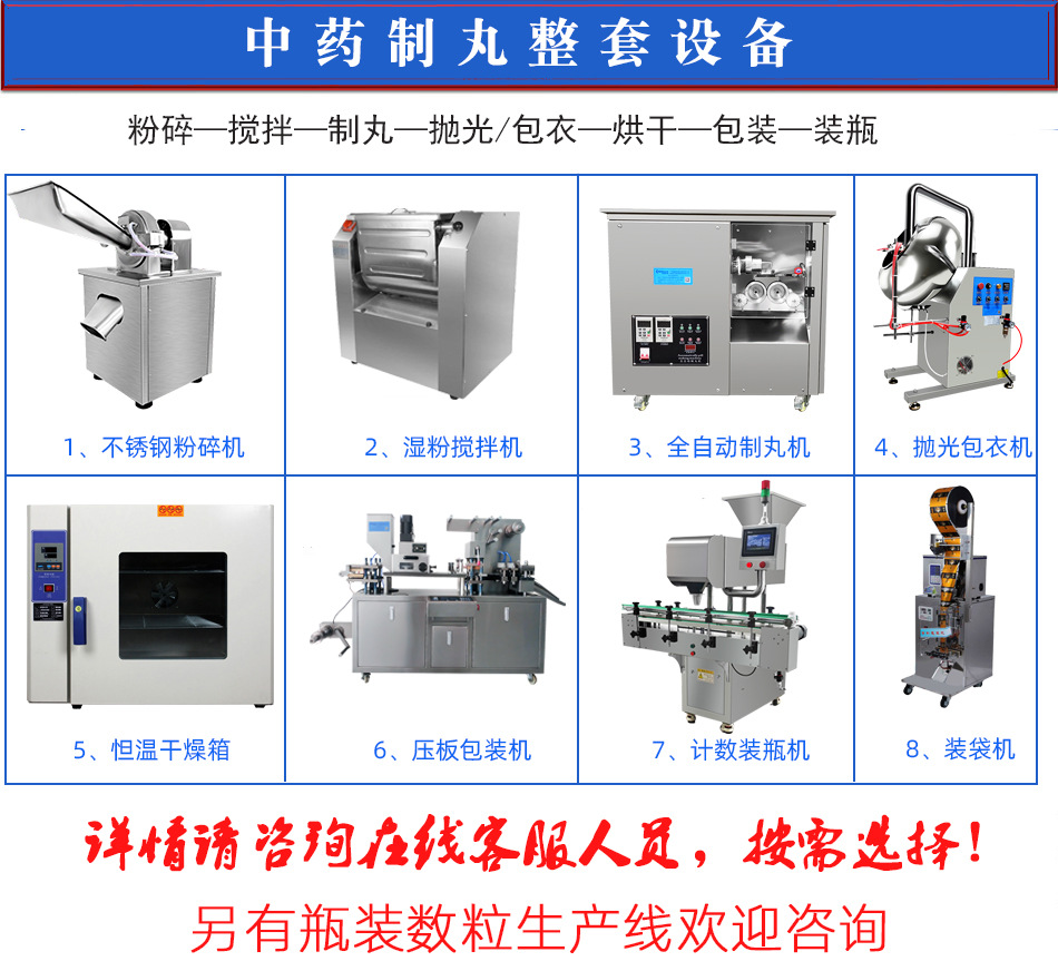 晨雕推荐产品生产型新款全自动中药制丸机 自动制丸中药蜜丸机