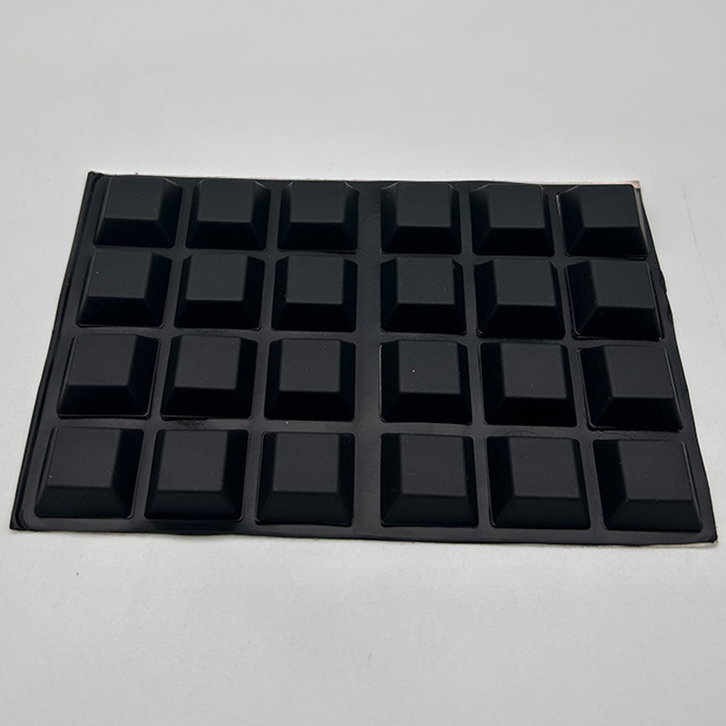 厂家黑色硅胶脚垫 家具桌椅自粘胶垫 防滑垫防撞胶粒 大量现货