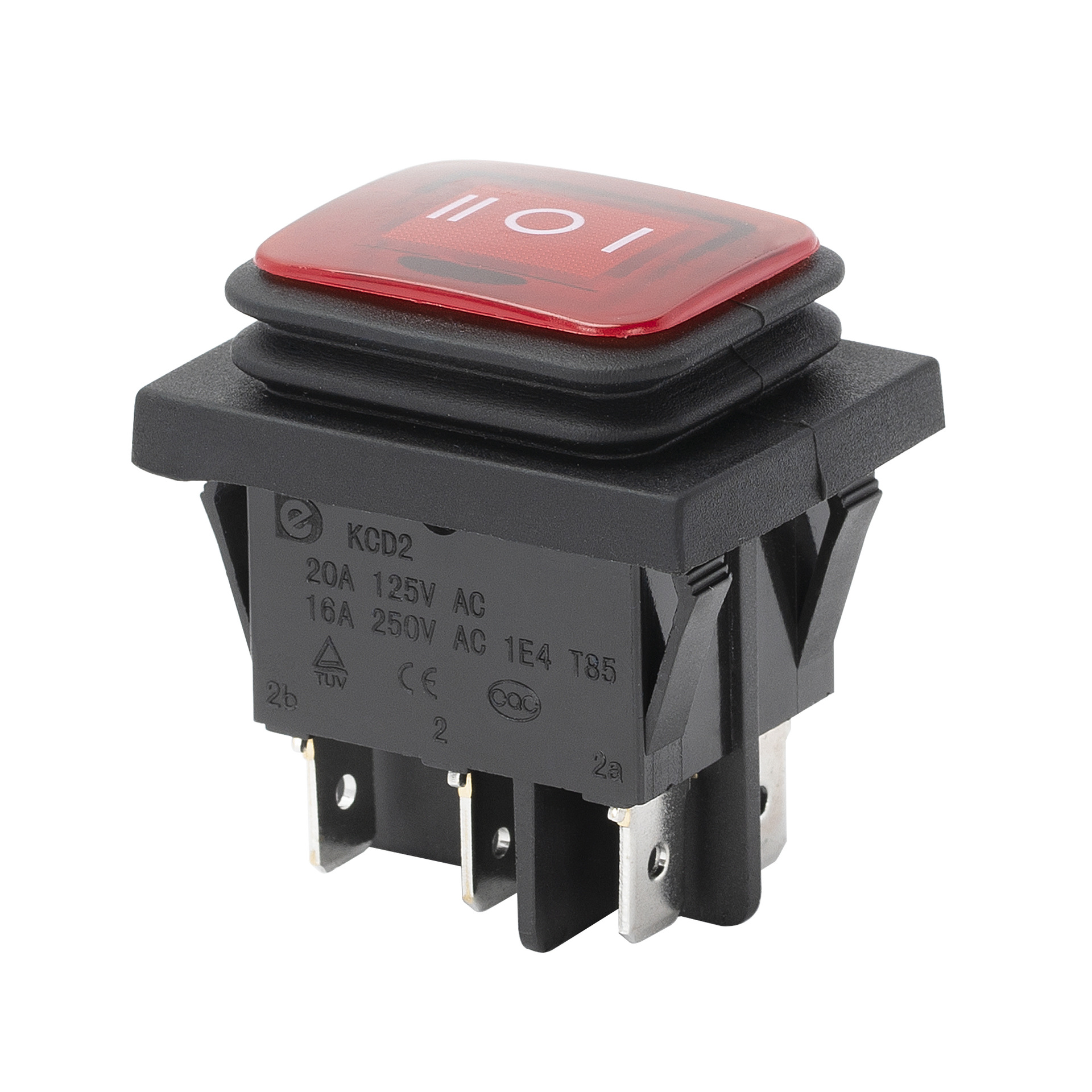 4成交0个kcd2船型开关 三档六脚船形开关 翘板开关 家用电器电源开关