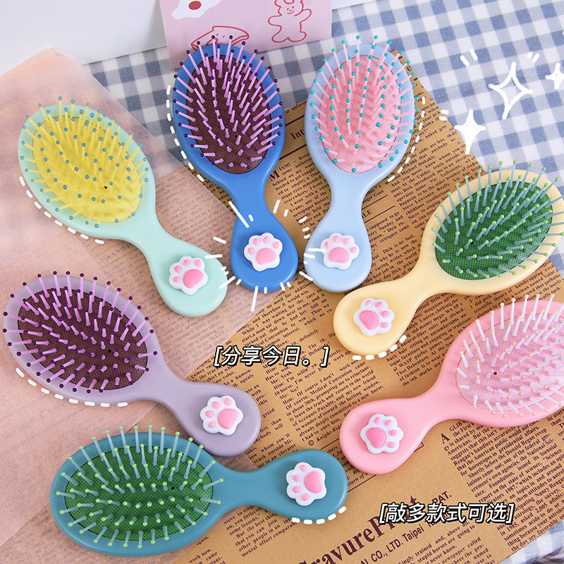 Cute Claw Air Cushion Comb Cartoon Mini Airbag Comb Portable Home Student Dormitory Small Comb Head Massage Comb