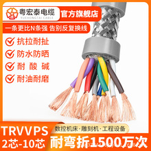 TRVVPS柔性双绞屏蔽电缆线2 4 6 8 10芯485通讯线0.2 0.3平方拖链