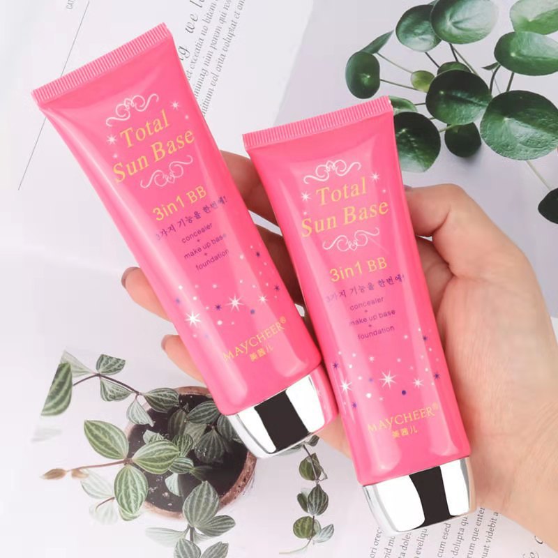 Makeup MAYCHEER Bb Cream Concealing and Isolating Three-in-One Long Lasting Waterproof Smear-Proof Makeup Natural Color Liquid Foundation Wholesale