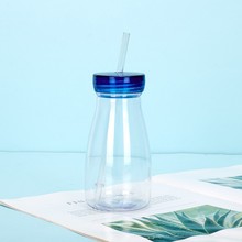 便捷密封防漏塑料水杯 透明摔不破汽水瓶 创意可爱随手杯