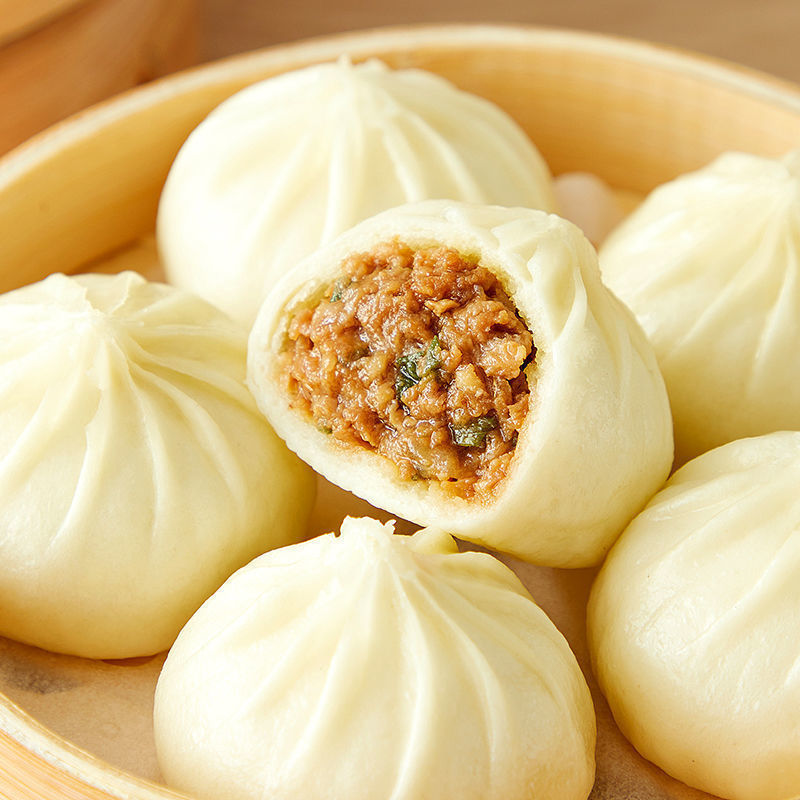 小笼包批发56个杭州风味鲜肉酱肉懒人速食可蒸煎狗不理肉包子20个