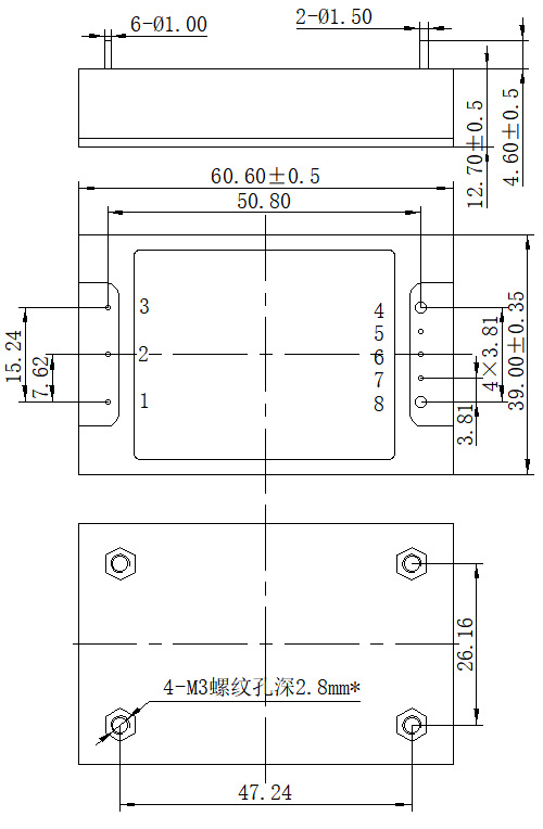 zkldiandc/dc28v/24v350w国产化砖模块电源模块封装型开关电源