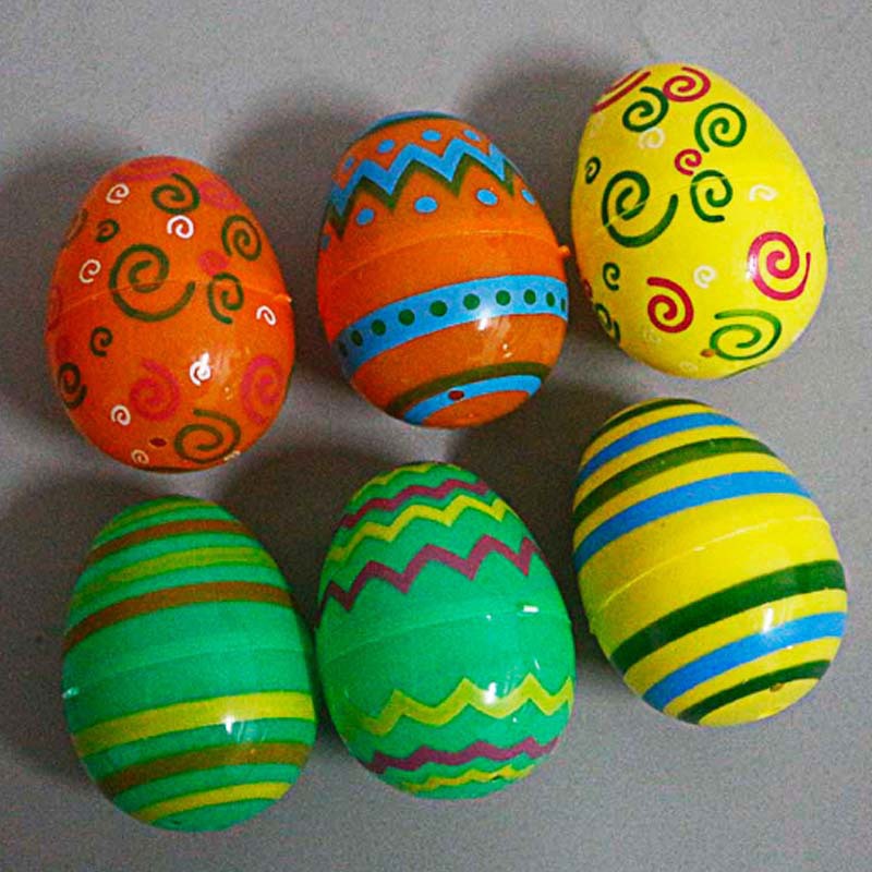 复活节diy手工创意卡爱白色彩蛋 复活节场景摆件挂件装饰品开口蛋