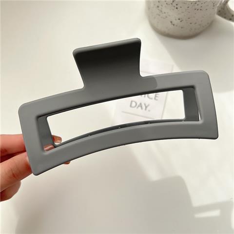 Oversized Square 12. 5cm Frosted Rubber Paint Grip Hair Volume More than Shark Clip Face Small Hair Accessory Hair Clip Jaw Clip Grip Wholesale