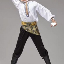 演出服男歌手维族舞蹈男成人维吾尔族跳舞服装少数民族练习练功