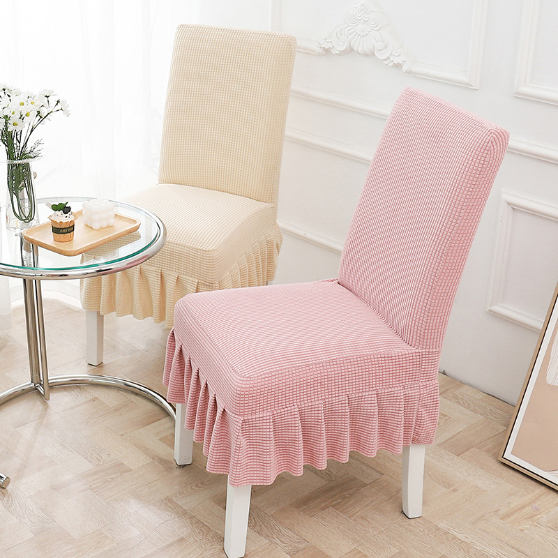 Household Universal Dining Chair Cover Cover Simple Hotel Dining Table Chair Cover Chair Cover Universal Cushion Chair Back Integrated