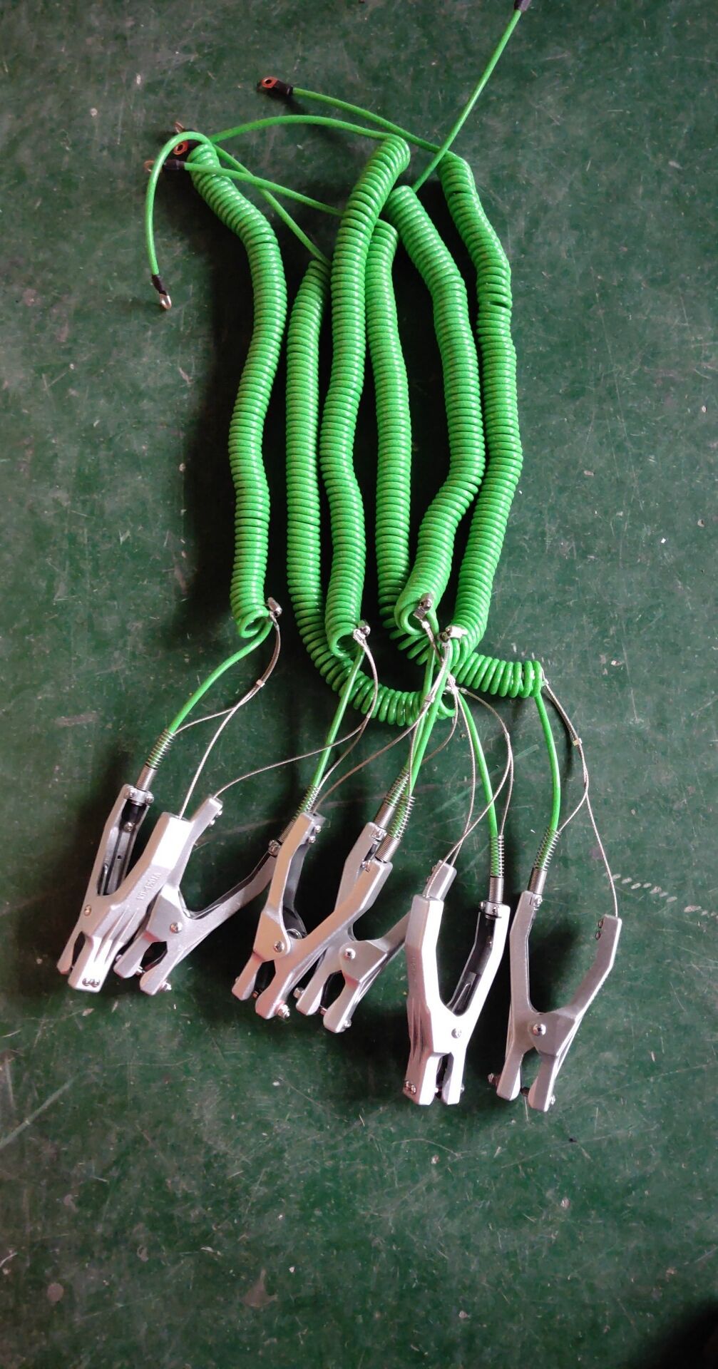 kd-1201a纯铝压铸静电接地夹配5-6米弹簧线