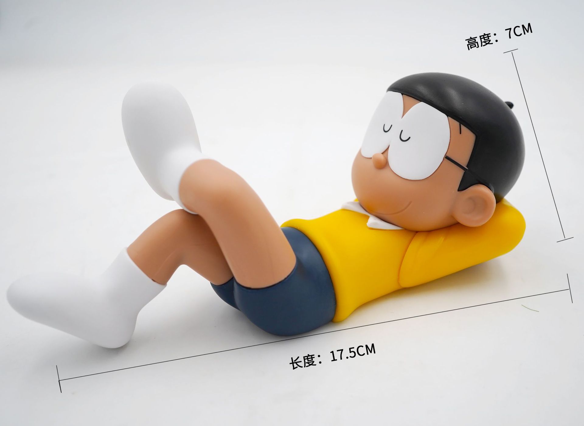 睡姿大熊蓝胖汽车摆件停车牌公仔抖音同款手办车饰品内饰注塑实心