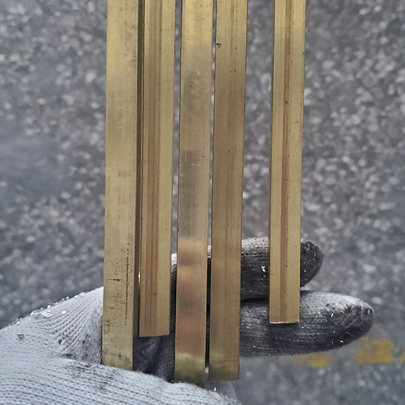 黄铜排切割黄铜扁料 h59-1铜条5*10mm 8*10mm黄铜条任意切断长度