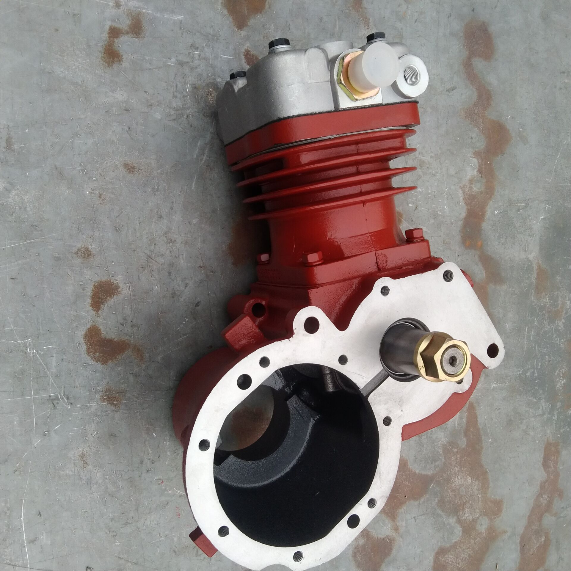 陕汽sx2190军车单缸空压机612600130177打气泵空压机图片价格厂家