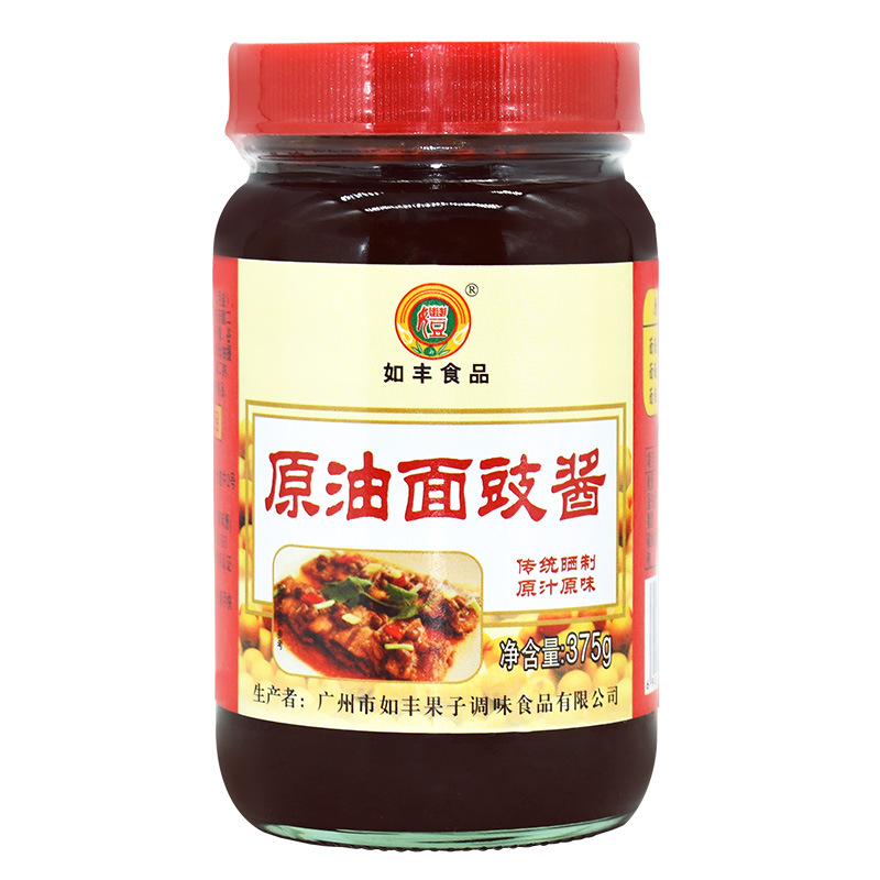如丰原油面豉酱375g豆豉酱增城特产豆酱黄豆酱