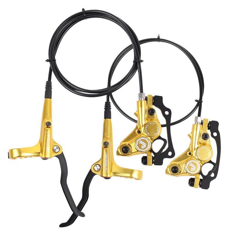 jederlo四活塞油刹 山地车前后油碟刹车片碟片双边制动油压刹车