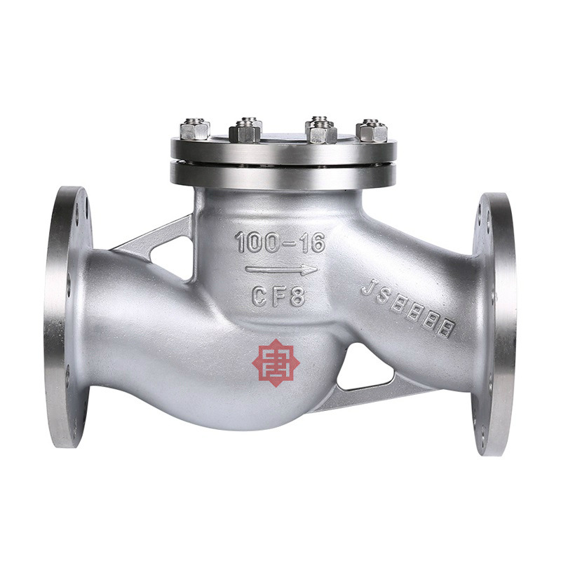唐牌304/316l不锈钢升降式法兰止回阀 h41w-16p r rl 单向逆止阀