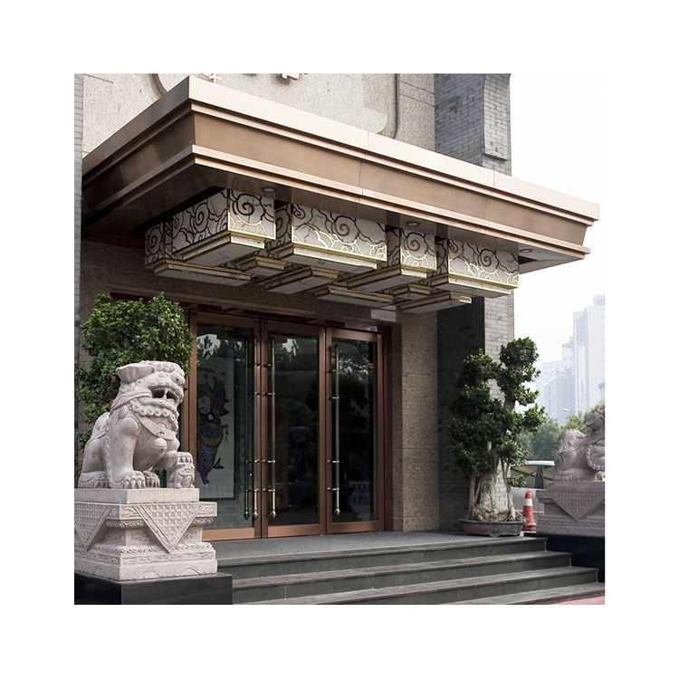 佛山源头工厂 不锈钢雕花定制门 酒店ktv地弹簧门 不锈钢双开门