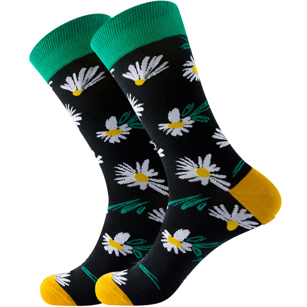 New Amazon Geometric Trendy Socks Animal Socks Creative Men's Socks Police Tube Socks Flower Women's Socks