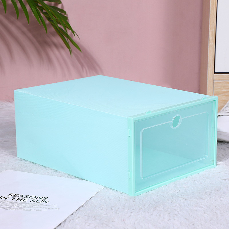 Thickened Transparent Shoe Box Plastic Large Flip Shoe Box Unisex Household Shoe Storage Fantastic Factory Direct Sales Shoe Box