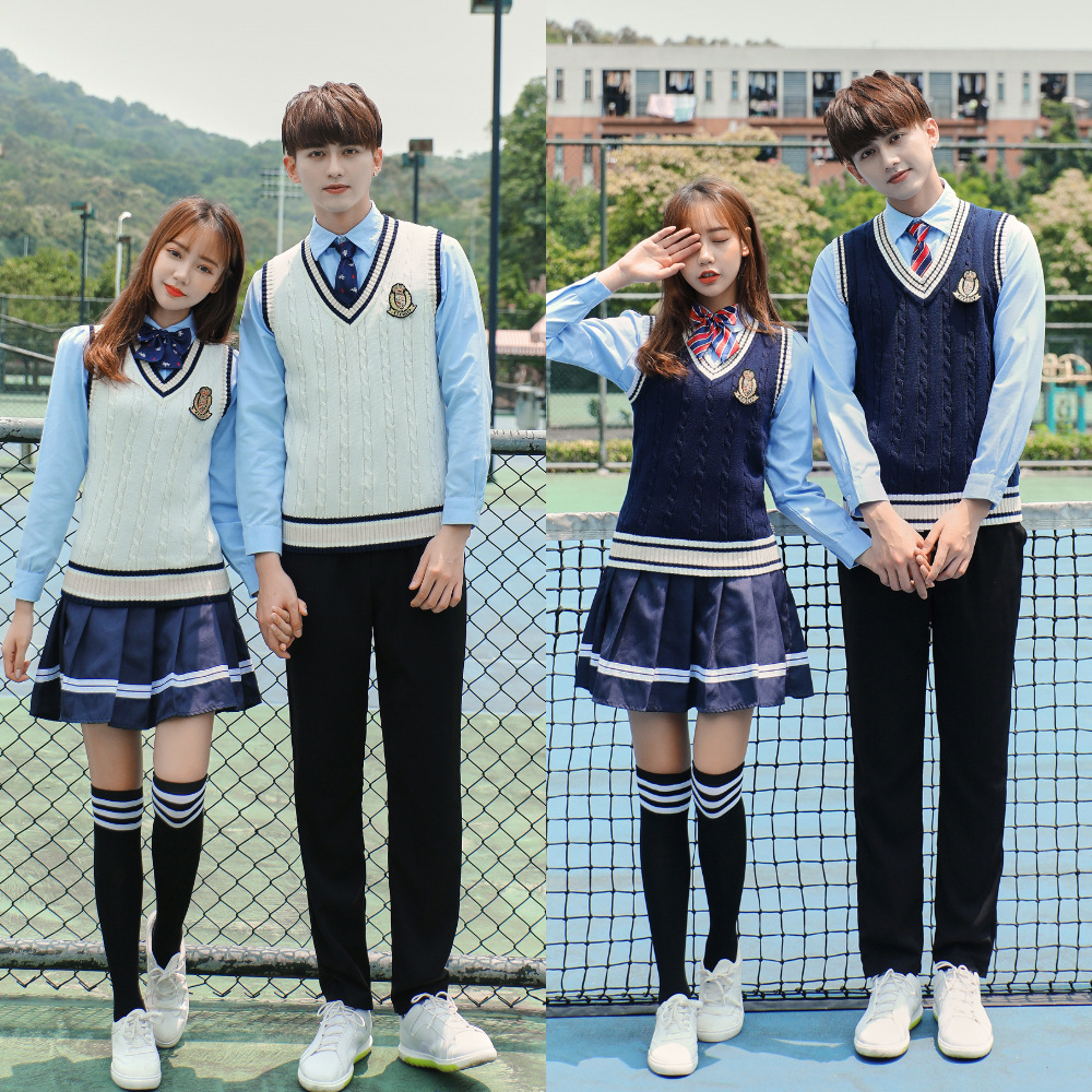 中学生校服套装学院风韩国秋季高中生初中生英伦班服日式jk制服女