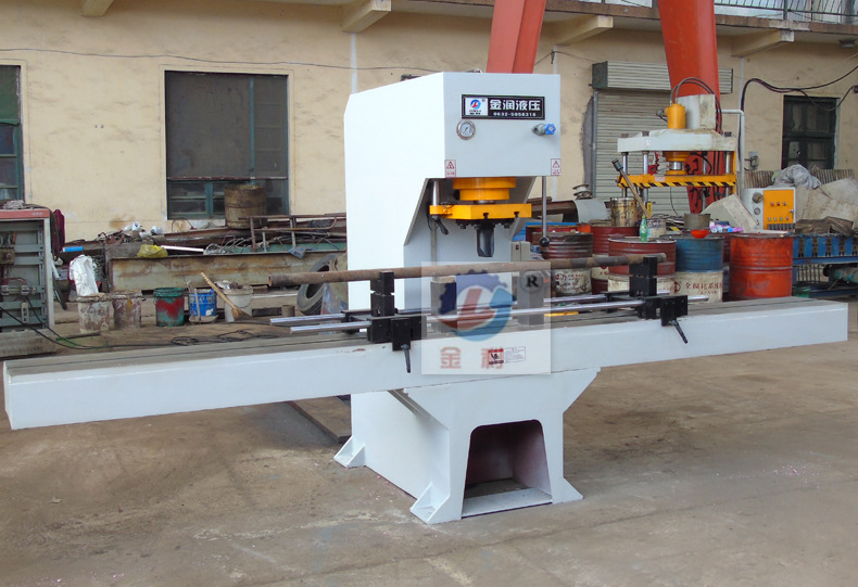 圆钢钢管轴类校直机 60吨手动滑轨式校直液压机 小型单臂液压机