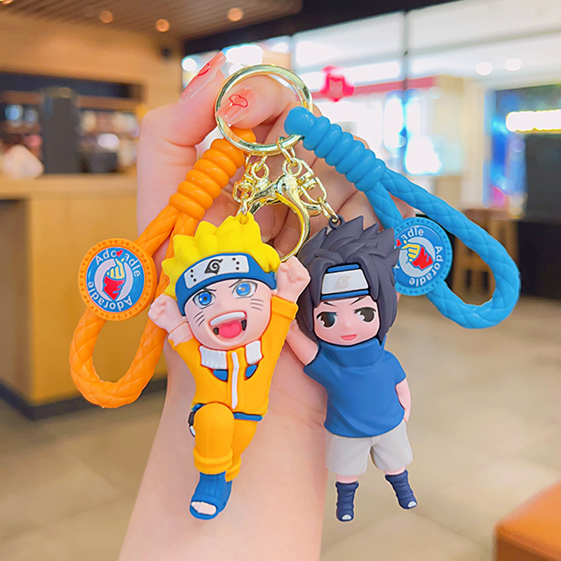 Naruto Cartoon Bag Pendant Keychain Wholesale Internet Celebrity Doll Doll Ornaments Doll Car Key Chain