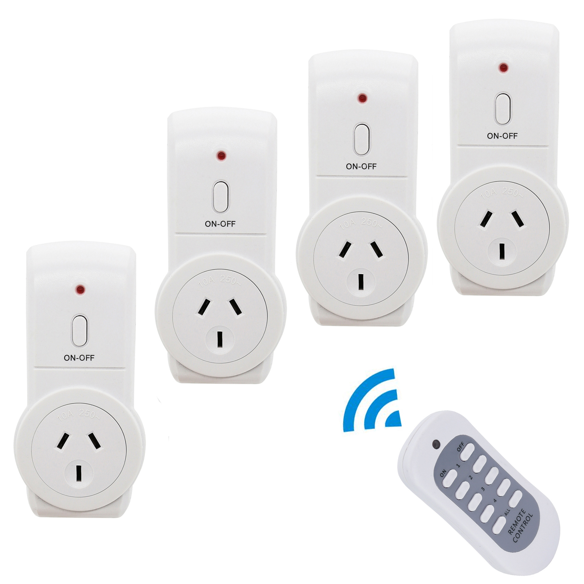 Australian Plug Smart Wall-through Wireless Remote Controlled Socket Kitchen Home Socket Wireless Remote Control Socket