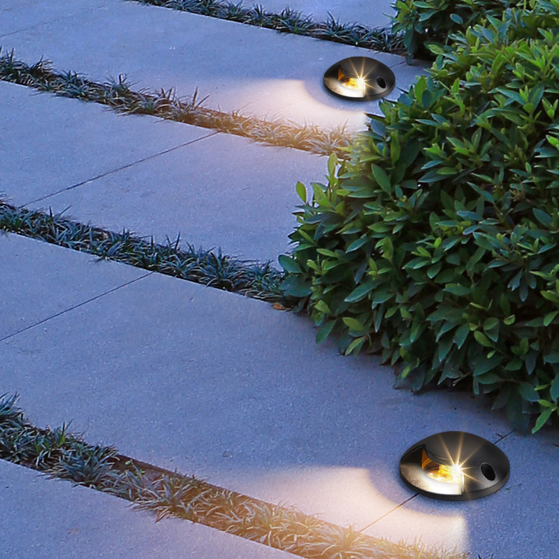 透光地埋灯户外防水嵌入式花园庭院埋地灯侧发光龟背步道灯跑道灯