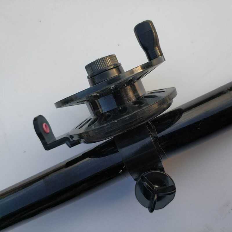 手竿炮杆改装绕线轮鱼线轮导线环套装长杆改矶竿带泄力放收线渔轮