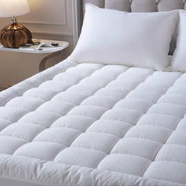 绗缝床垫加厚不塌陷家用软垫方格提花立高床垫褥铺垫加厚床罩