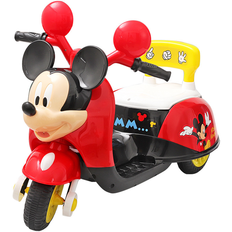 迪士尼(disney)儿童电动摩托三轮车小孩玩具电瓶童车可坐人充电