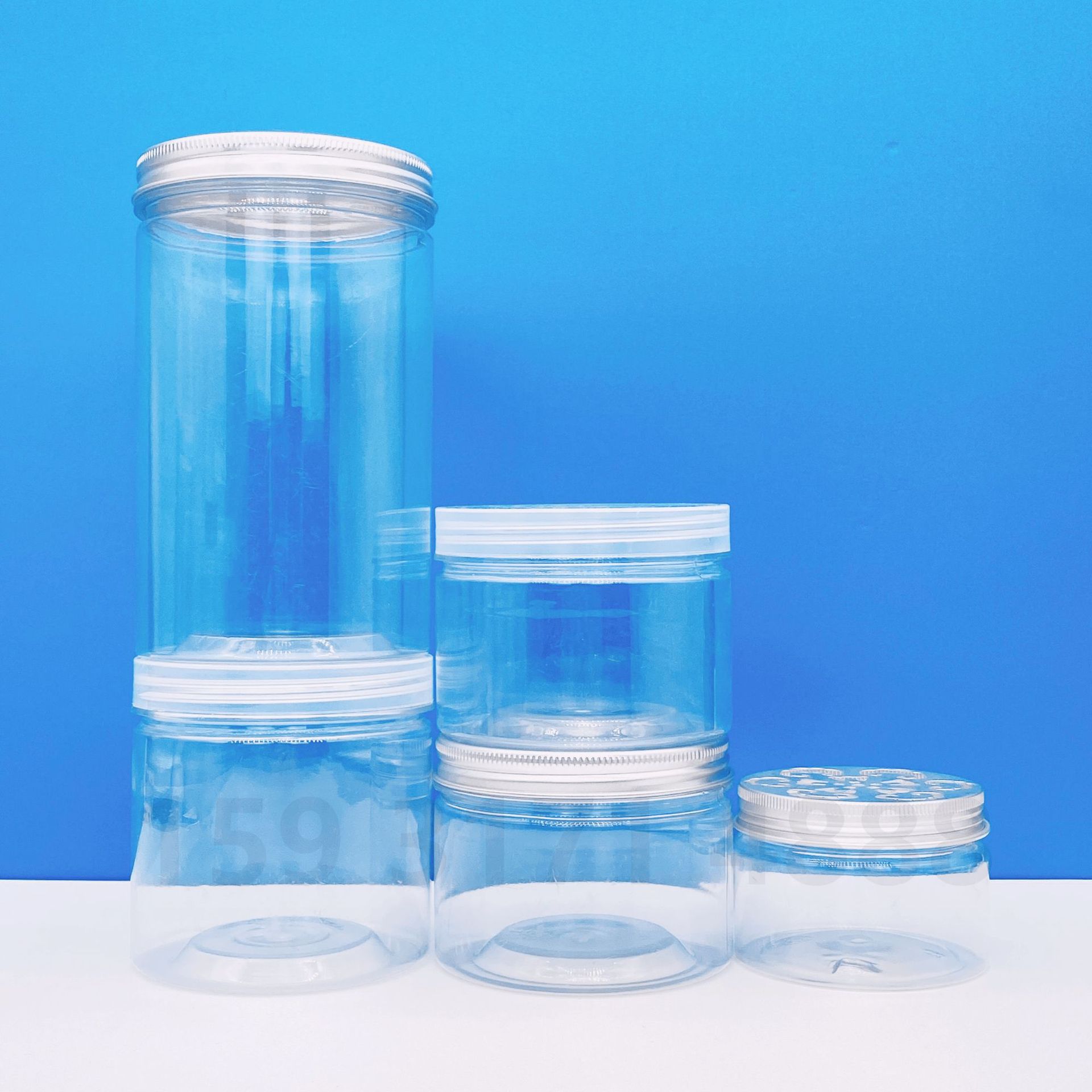 pet85mm广口瓶 塑料密封罐 65口透明密封罐 收纳塑料罐 防潮罐