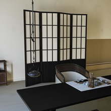中式屏风茶室茶厅可折叠移动玄关遮挡实木隔断简约风民宿酒店装饰
