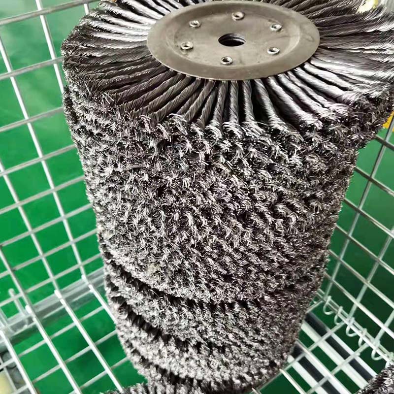 钢丝轮刷 打磨除锈抛光轮圆盘刷 植毛加工钢丝刷不锈钢平行钢丝轮