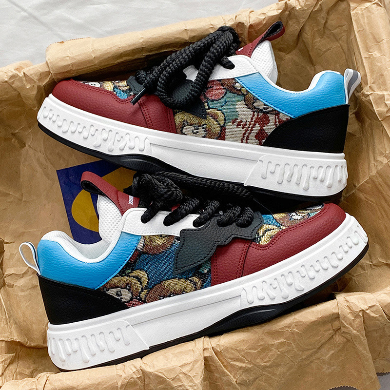 男鞋春季2024新款潮牌小众设计板鞋学生网红爆款增高运动休闲潮鞋