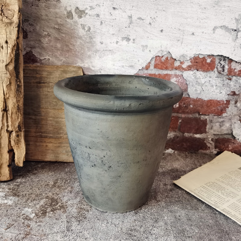 清仓捡漏泥瓦盆兰花君子兰陶盆土陶透气泥盆黑陶红陶粗陶特大绿植