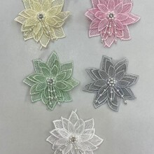 厂家新品布贴花边辅料热销刺绣衣服服装装饰花贴辅料
