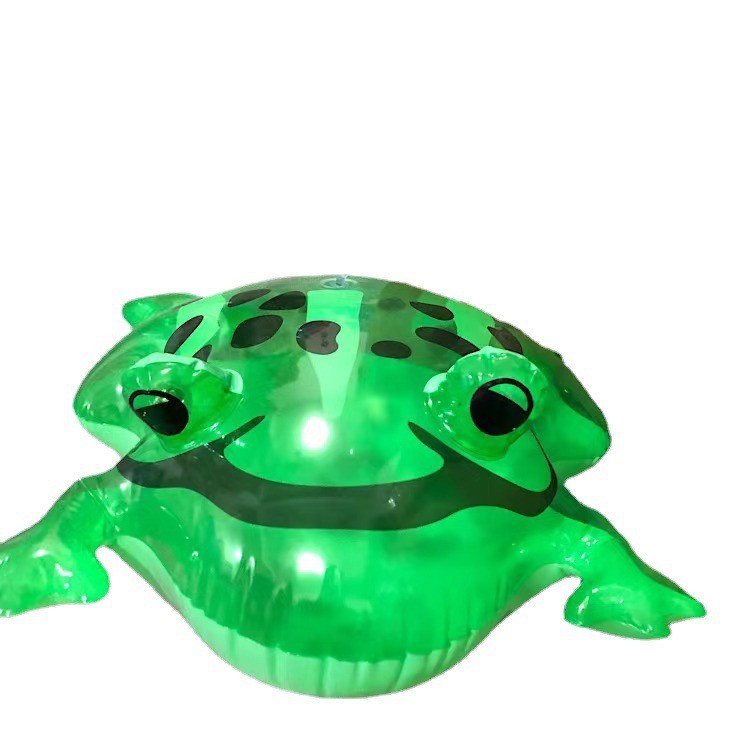 Tiktok Same Style Inflatable Bounce Luminous Frog Selling Baby Quagai Elastic Balloon with Light Pvc Children