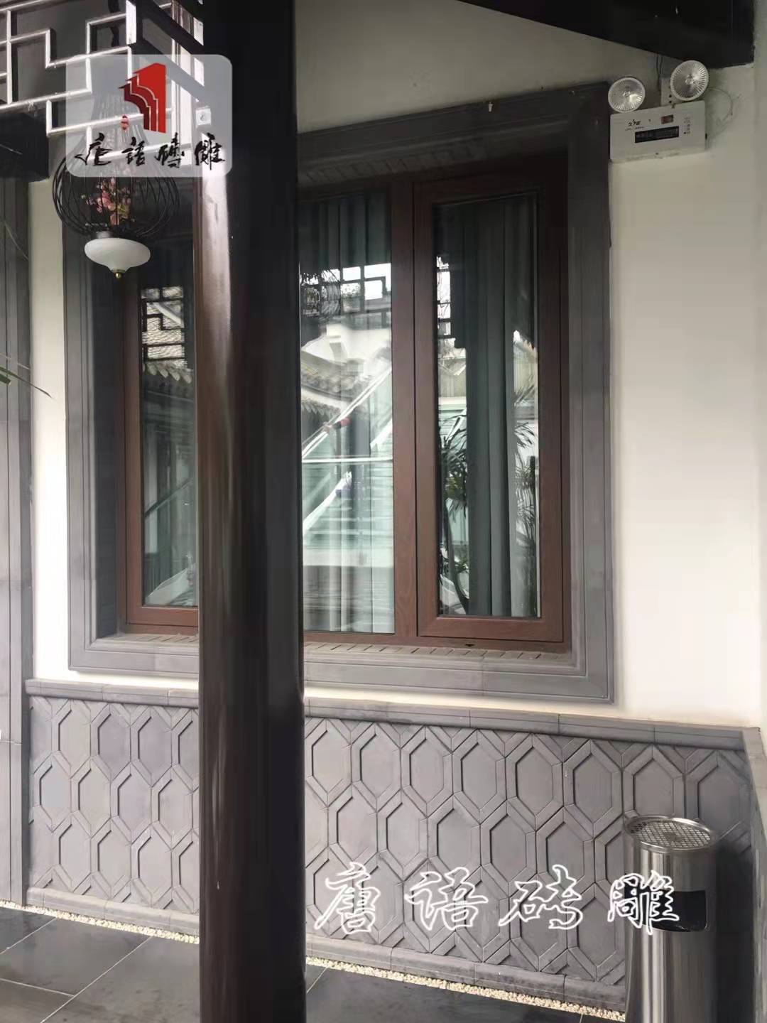 唐语砖雕古建中式仿古砖青砖文化砖窗户仿古门楼装饰四合院窗台线