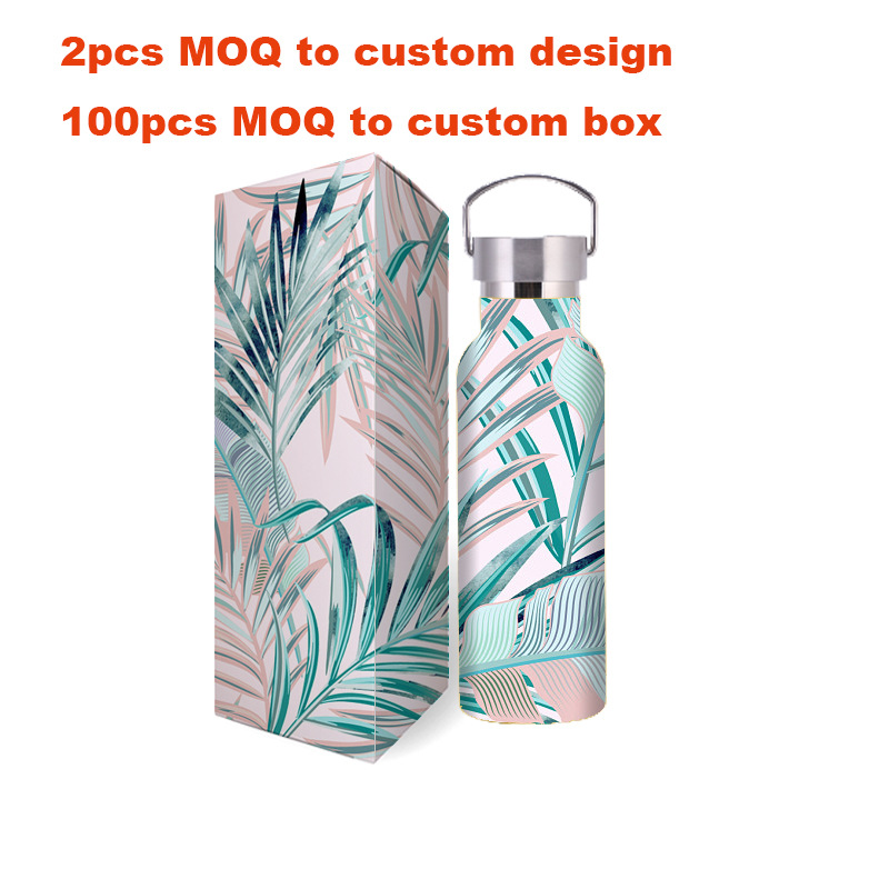 Customizable Logo Multi-Capacity Spray Paint/Powder Coated Mikenda Double-Layer Stainless Steel Water Bottle Insulation