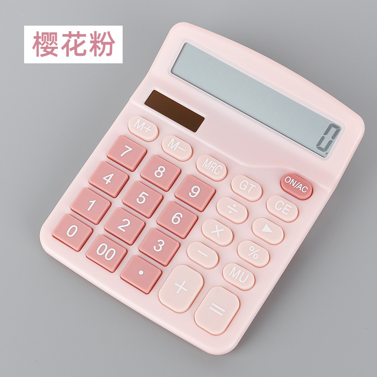 Real Solar Calculator 12-Digit Display Financial Office Use Student Calculator Factory Wholesale Business Calculator