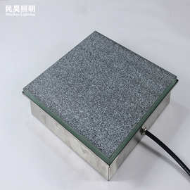 仿石纹led感应地砖灯 仿大理石纹地砖灯 防水发光方形地砖灯